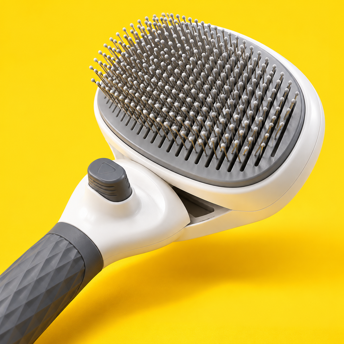 Brosse autonettoyante pour chien et chat