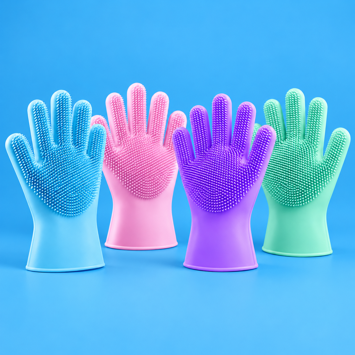 Gant de toilettage en silicone